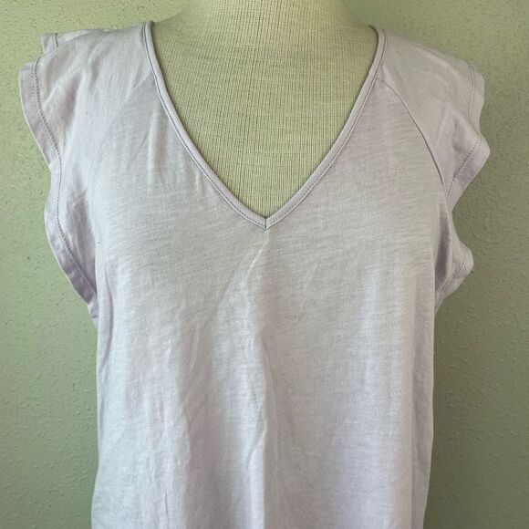 NWT Sanctuary Pastel Purple Sleeveless V-Neck Top Size L - Picture 2 of 6